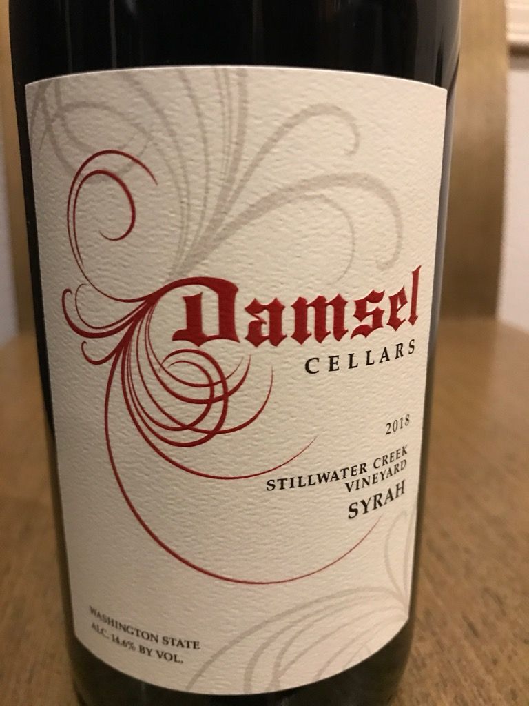 2020 Damsel Cellars Syrah Stillwater Creek Vineyard, USA, Washington