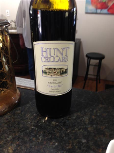 2011 Hunt Cellars Grenache Let it Be Destiny Vineyards, USA, California