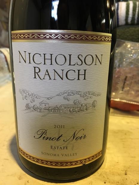 Nicholson Ranch Wine 2011 Nicholson Ranch Pinot Noir Estate Sonoma Valley, USA, California ...