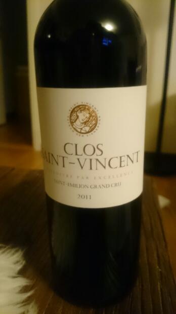 2011 Clos Saint-Vincent, France, Bordeaux, Libournais, St. Émilion ...