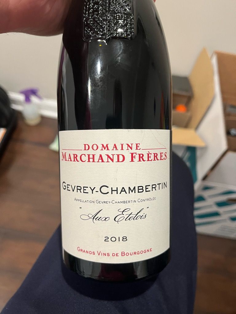 2018 Domaine Marchand Freres Gevrey-Chambertin Aux Etelois