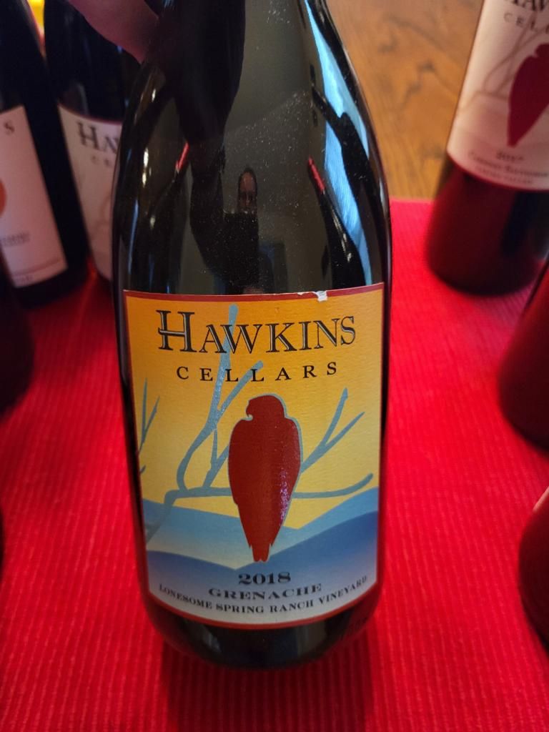 2015 Hawkins Cellars Grenache Desert Aire Vineyard/Lonesome Spring ...