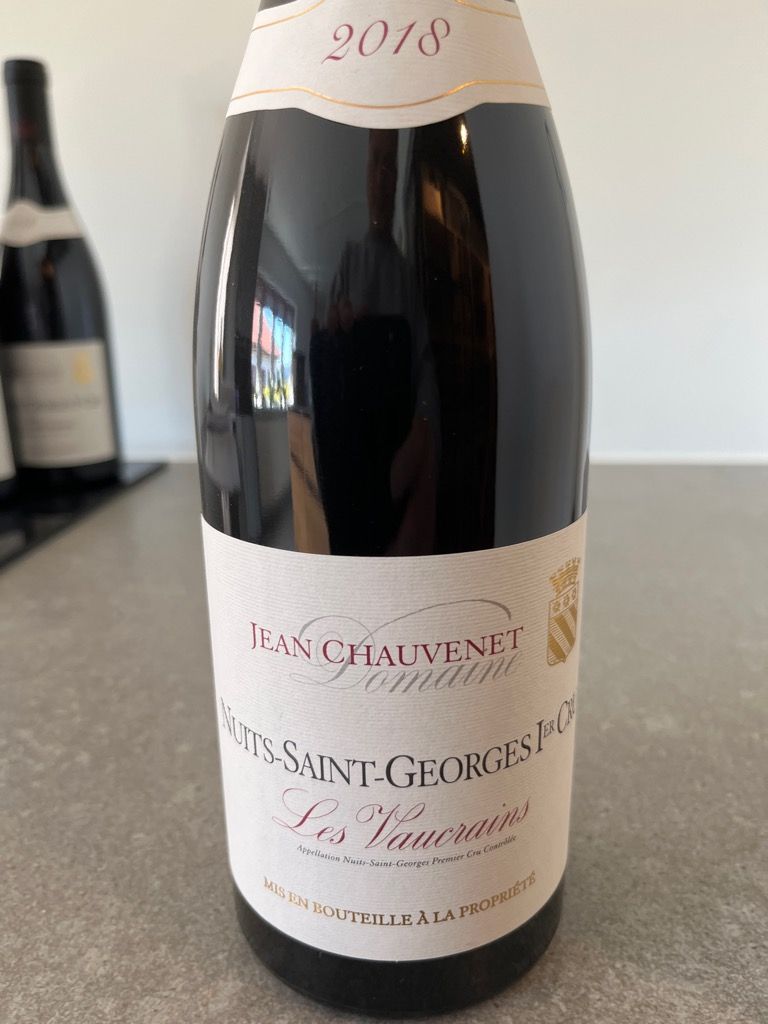 2018 Domaine Jean Nuits St. 1er Cru Les Vaucrains, France, Burgundy, Côte de 2018 Domaine Jean Nuits St. 1er Cru Les Vaucrains, France, Burgundy, Côte de