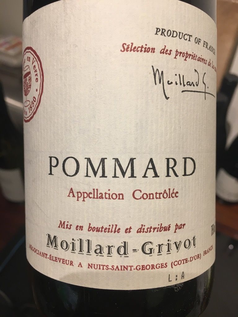 1994 Moillard-Grivot Nuits-Saint-Georges, France, Burgundy, Côte de ...