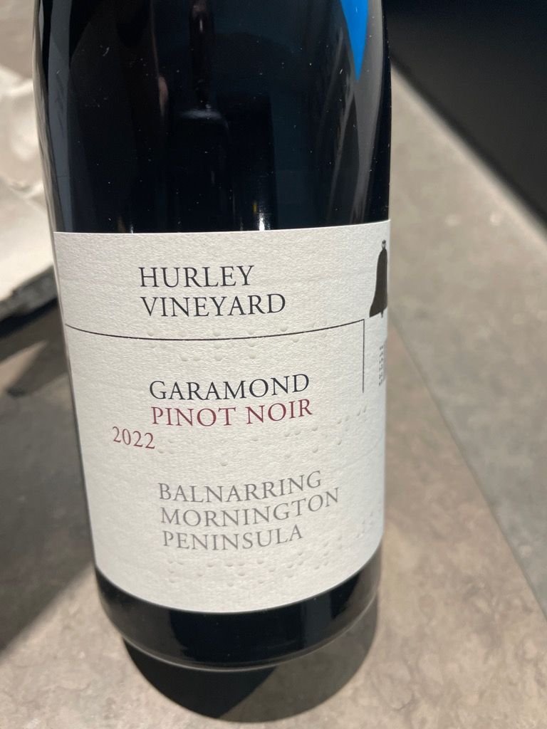 2022 Hurley Vineyard Pinot Noir Garamond, Australia, Victoria, Port ...