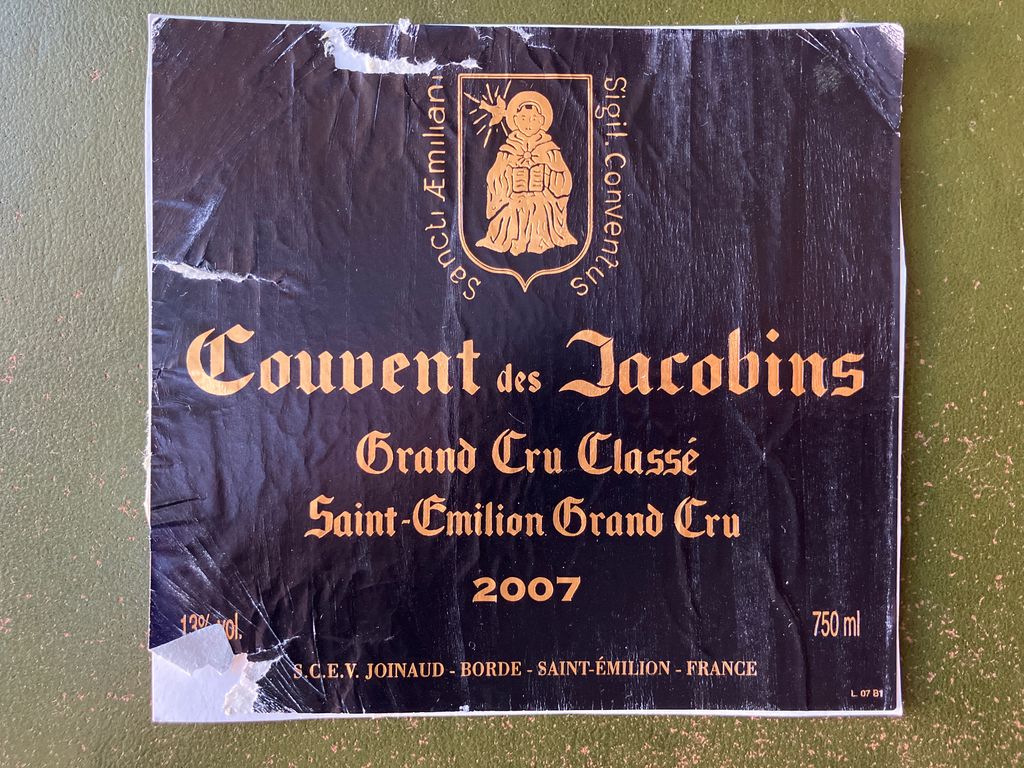 2010 Couvent des Jacobins - CellarTracker