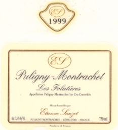 1999 Etienne Sauzet Puligny-Montrachet 1er Cru Les Folatières