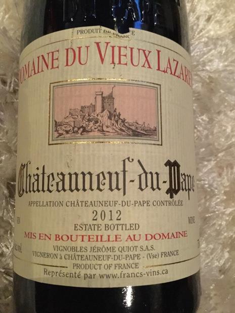 12 Domaine Du Vieux Lazaret Chateauneuf Du Pape France Rhone Southern Rhone Chateauneuf Du Pape Cellartracker