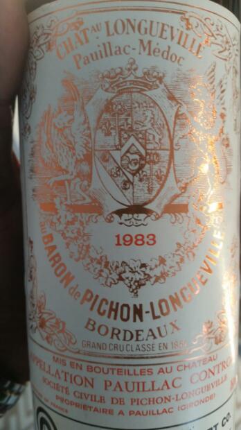 1985 Château Pichon-Longueville Baron - CellarTracker