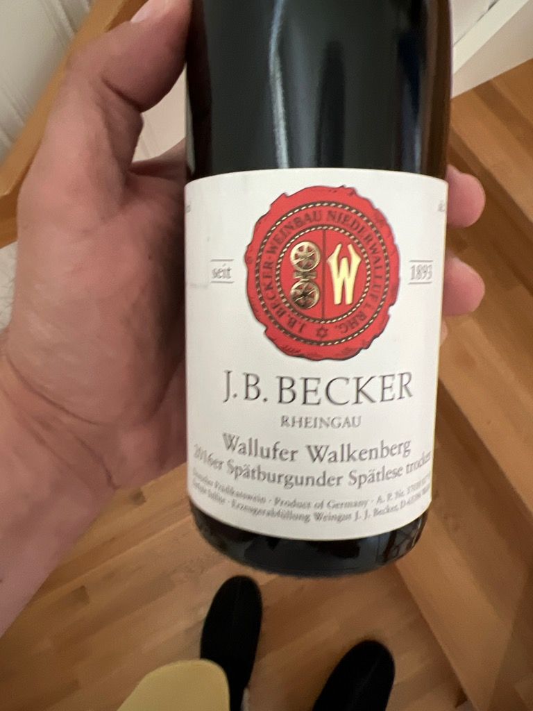 2019 J.B. Becker Wallufer Walkenberg Spätburgunder Alte Reben Spätlese ...