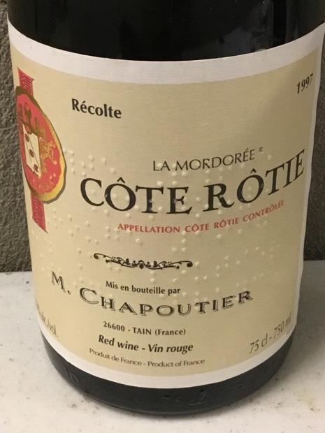 1997 M. Chapoutier Côte-Rôtie La Mordorée - CellarTracker