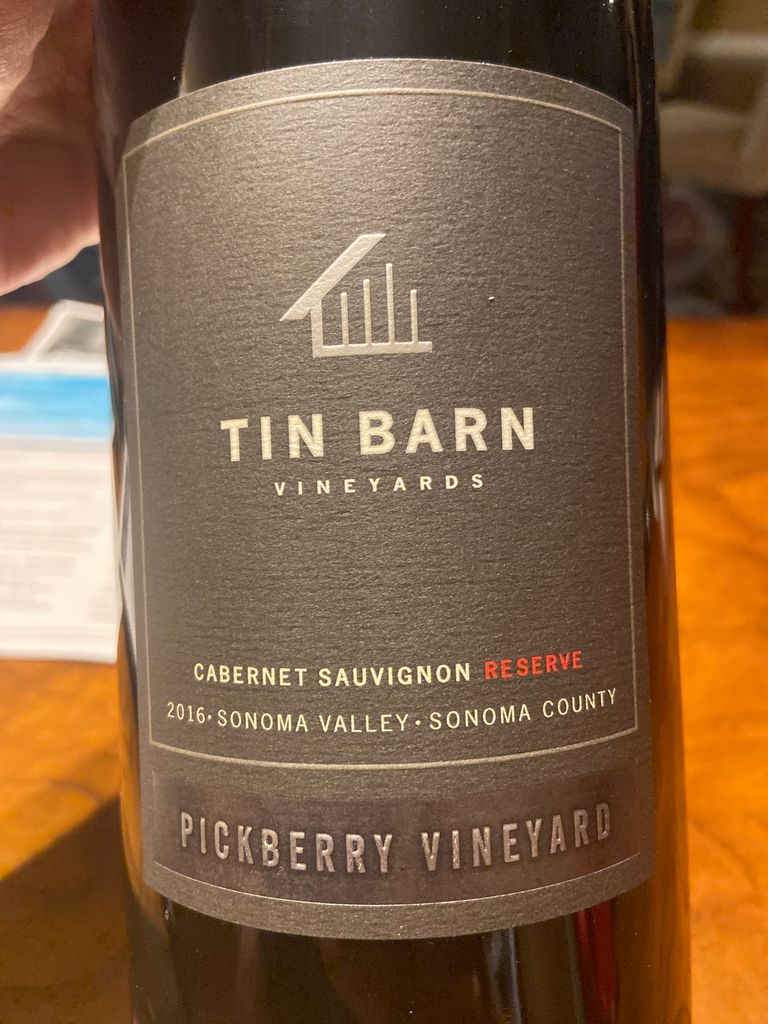 2018 Tin Barn Vineyards Sauvignon Pickberry Vineyard, USA