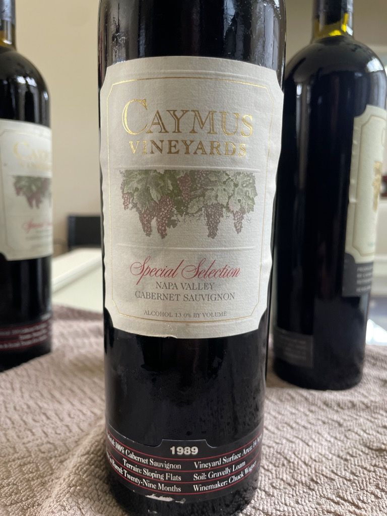 1989 Caymus Cabernet Sauvignon Special Selection - CellarTracker