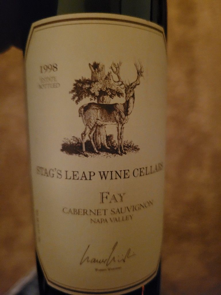 完売 1998 Fay Sauvignon Cabernet Cellars Wine Leap Stag's ワイン