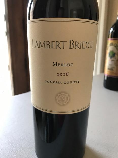 2016 Lambert Bridge Merlot Sonoma County Selection, USA, California ...