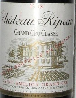 1988 Château Ripeau, France, Bordeaux, Libournais, St. Émilion Grand ...
