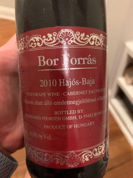2017 Ferdinand Pieroth Cabernet Sauvignon Hajós-Bajai Bor Forrás