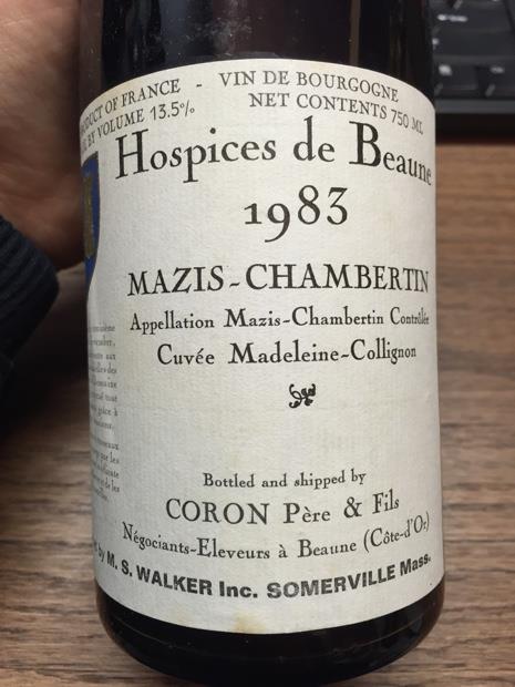 2007 Hospices de Beaune Mazis-Chambertin Cuvée Madeleine Collignon 