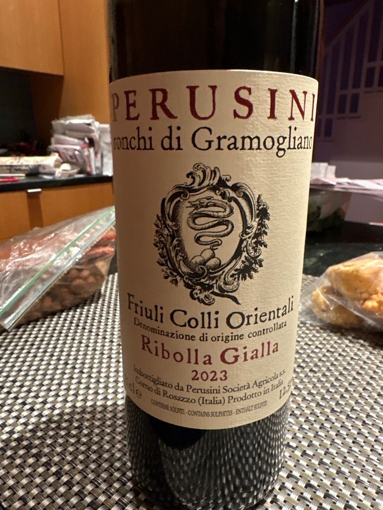Miani Ribolla 2025 Perusini Friuli Colli Orientali Ribolla Gialla, Italy, Friuli ...