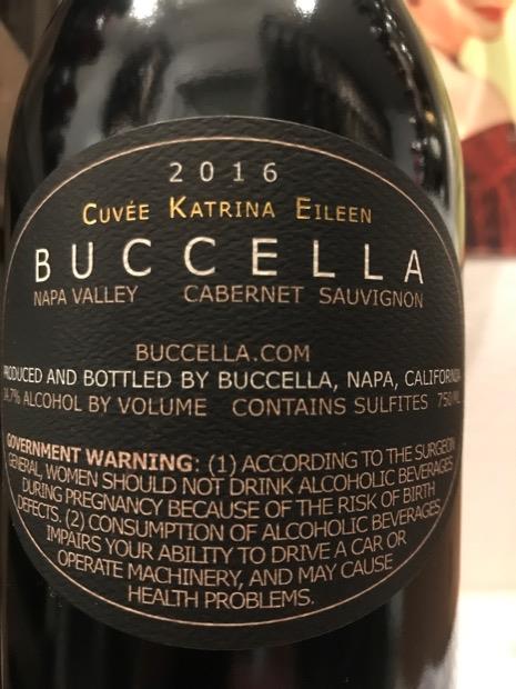 2016 Buccella Cabernet Sauvignon Cuvée Katrina Eileen