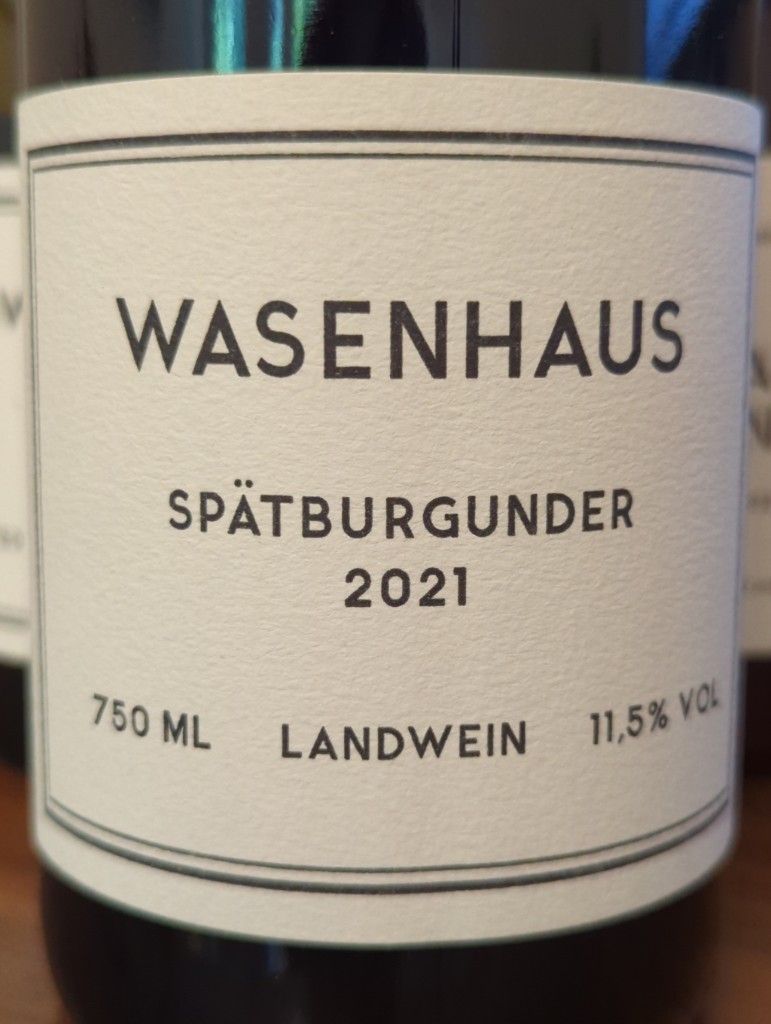 Wasenhaus Spatburgunder Landwein 2021 – Winepress Wine