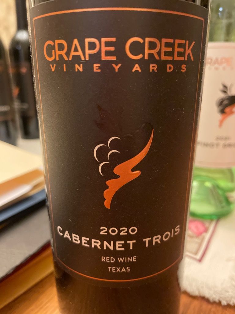 2020 Grape Creek Vineyards Cabernet Trois, USA, Texas - CellarTracker