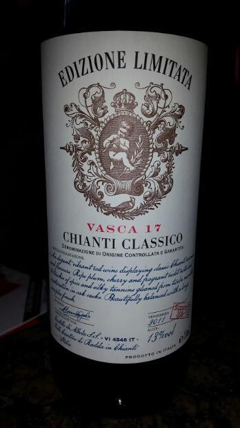 2011 Edizione Limitata Chianti Classico Vasca 17 No 008 Italy Tuscany Chianti Chianti