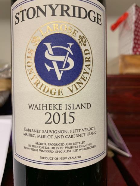 2015 Stonyridge Vineyard Larose - CellarTracker