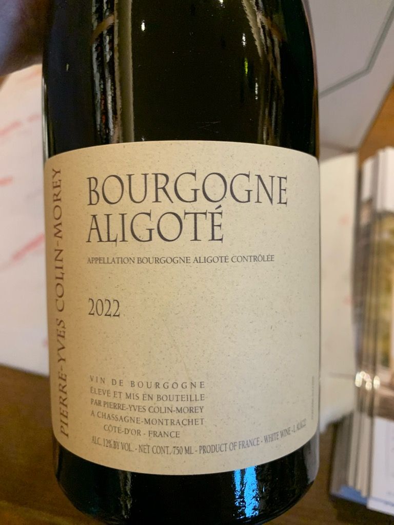 2022 Pierre-Yves Colin-Morey Bourgogne-Aligoté - CellarTracker