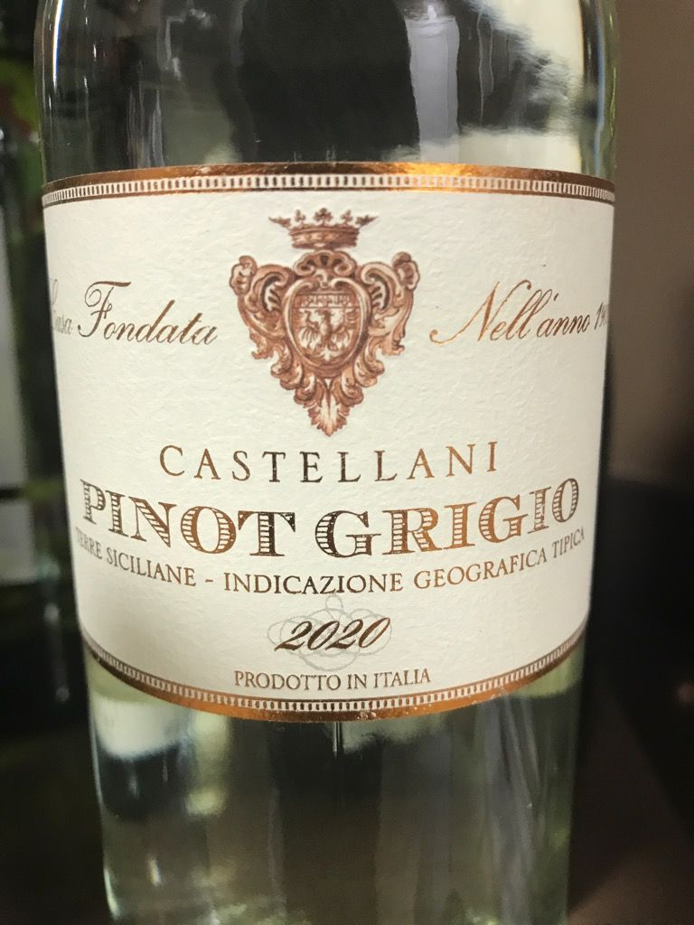 2021 Castellani Pinot Grigio, Italy, Delle Venezie - CellarTracker