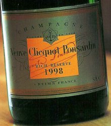1998 Veuve Clicquot Champagne Sec Rich Reserve - CellarTracker