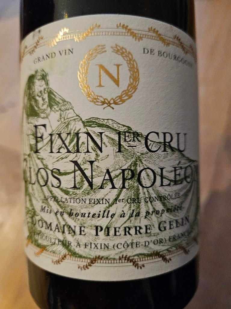 2020 Domaine Pierre Gelin Fixin 1er Cru Clos Napoleon - CellarTracker