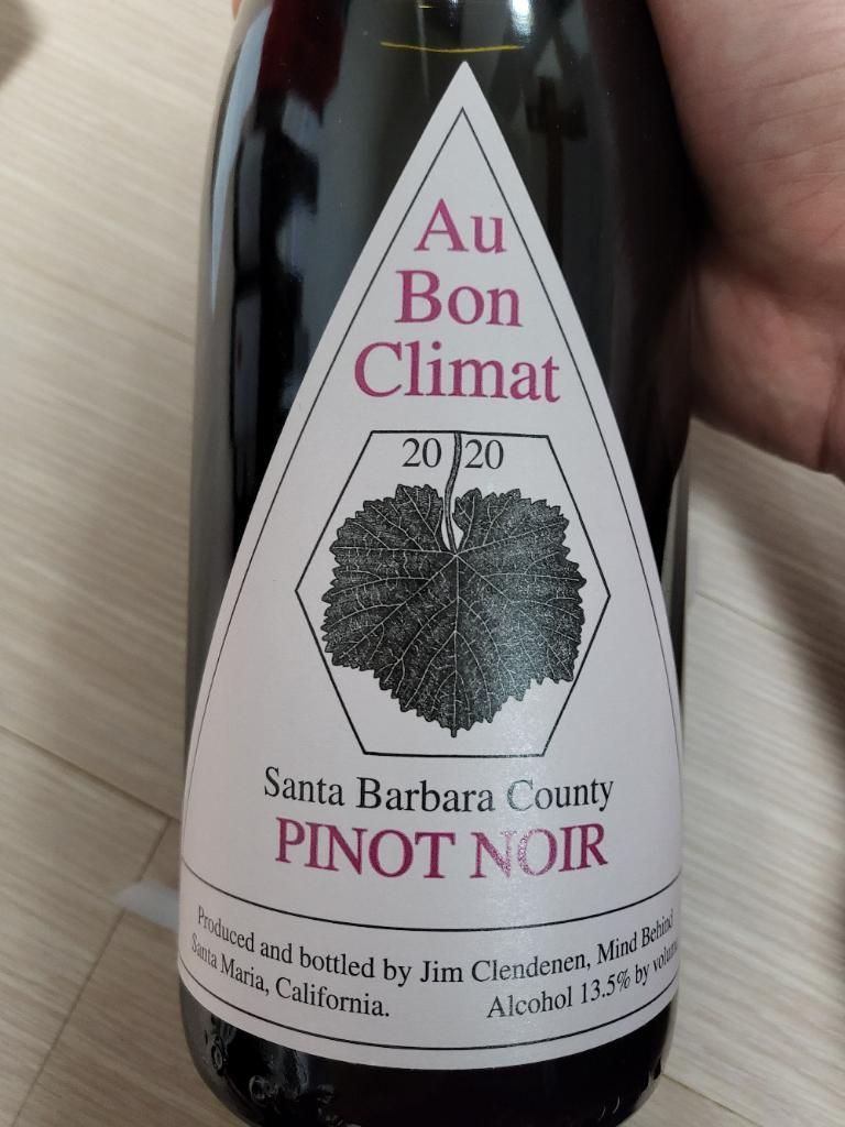 2020 Au Bon Climat Pinot Noir Santa Barbara County, USA,