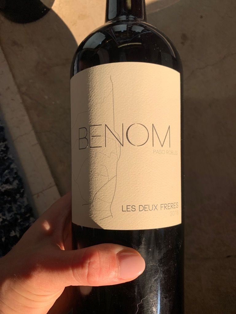 2016 Benom Wines Les Deux Frères, USA, California, Central Coast, Paso ...