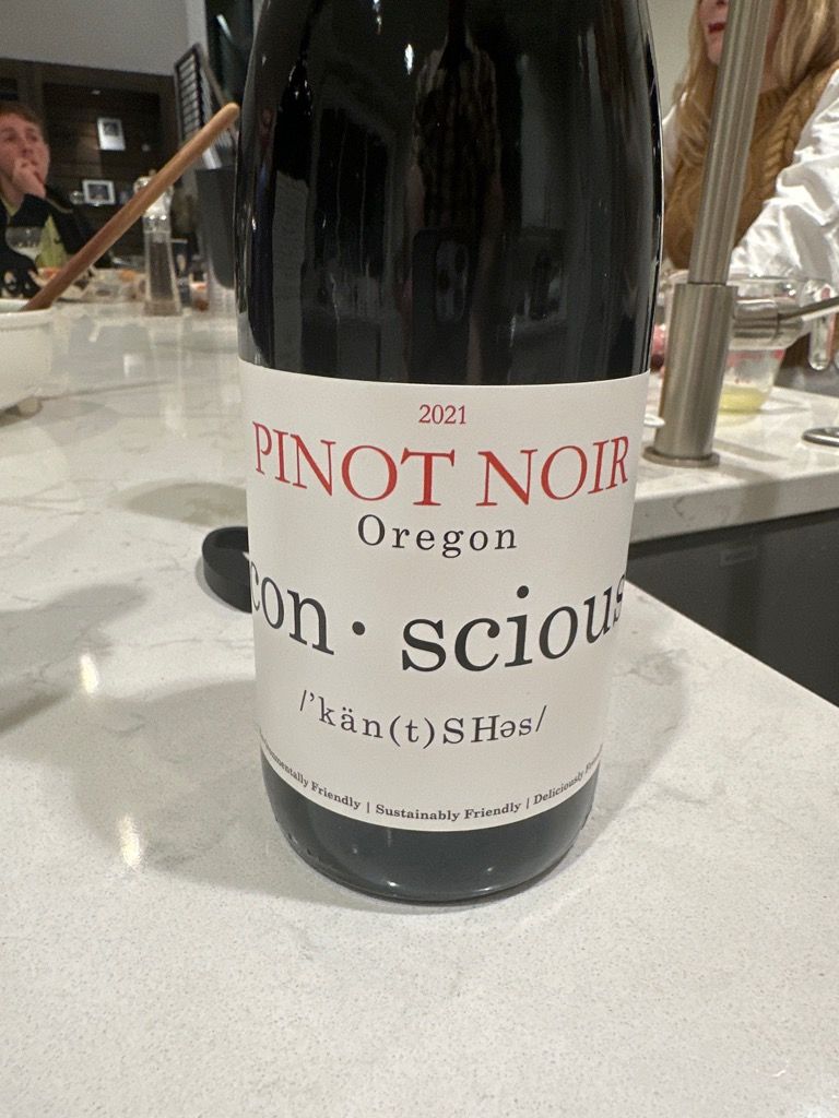 2022 Conscious Pinot Noir, USA, Oregon, Willamette Valley CellarTracker