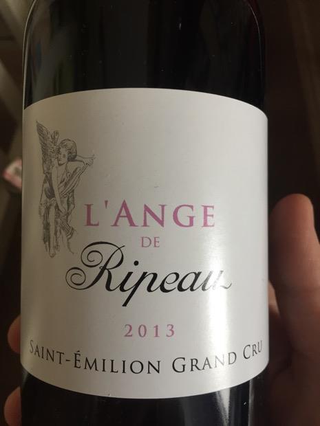 2013 Château Ripeau Ange de Ripeau, France, Bordeaux, Libournais, Saint ...