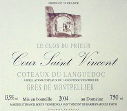 2000 Cour Saint Vincent Coteaux du Languedoc Grès de Montpellier Le ...
