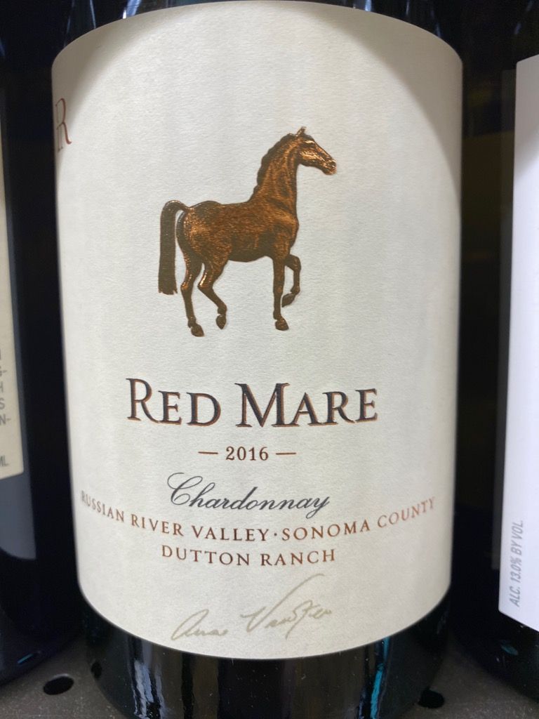 2016 Red Mare Wines Chardonnay Dutton Ranch, USA, California, Sonoma ...