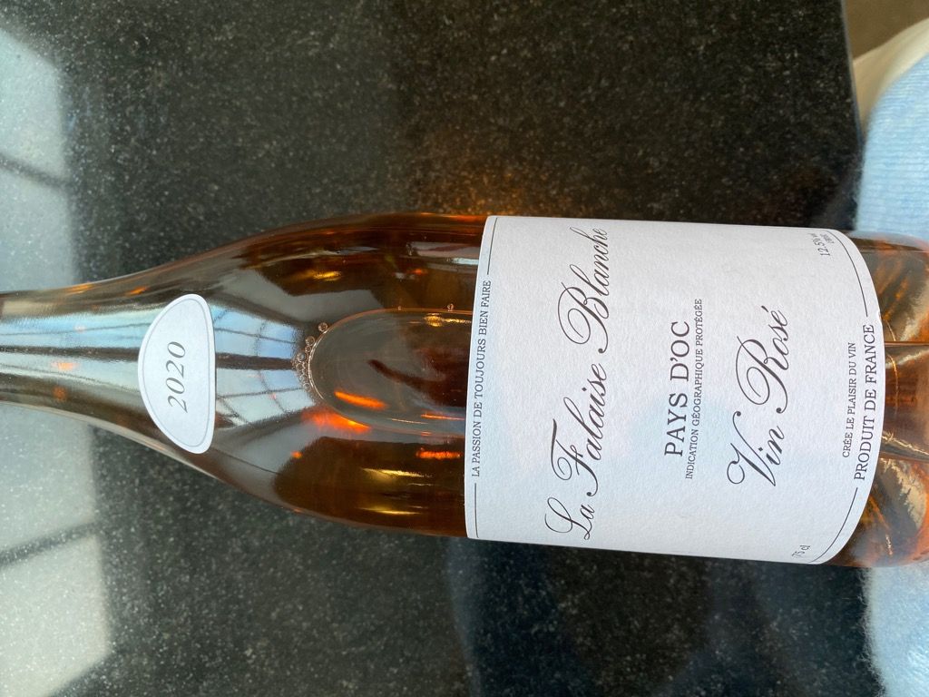 2021 La Falaise Blanche Rosé Rosé, France, Languedoc Roussillon