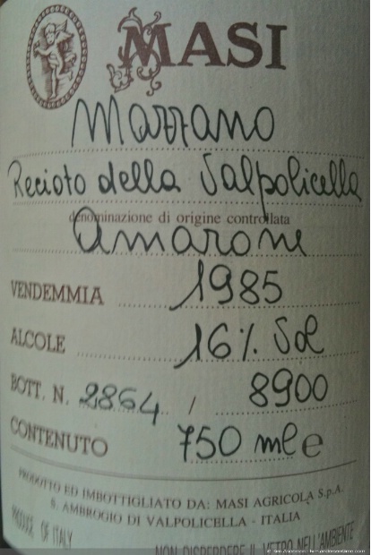 1983 Masi Recioto della Valpolicella Amarone Mazzano - CellarTracker