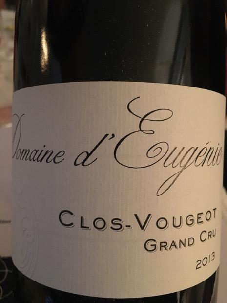 2014 Clos de Vougeot Grand Cru クロ・ド・ヴージョ 2014 Domaine d'Eugénie Clos Vougeot - CellarTracker