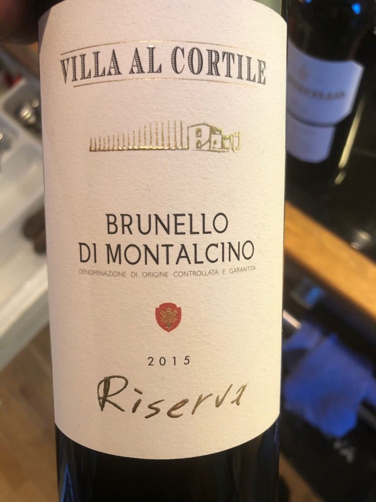 2015 Villa Al Cortile Brunello di Montalcino Riserva, Italy, Tuscany ...