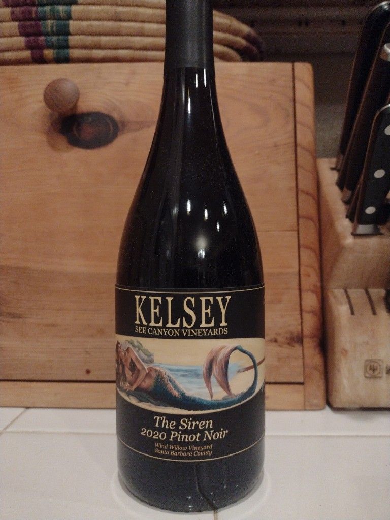 2020 Kelsey See Canyon Pinot Noir The Siren Kelsey See Canyon, USA ...