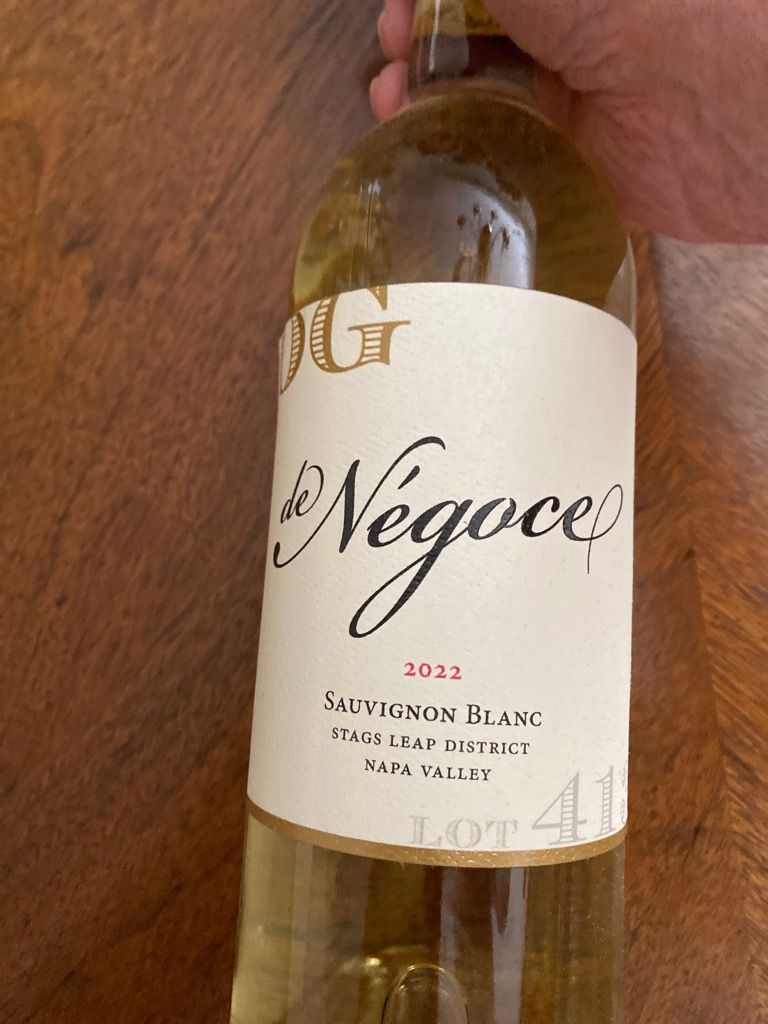 2022 de Négoce Sauvignon Blanc OG N.413, USA, California, Napa Valley
