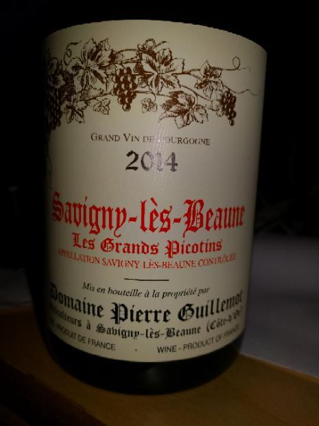 2014 Domaine Pierre Guillemot Savigny-lès-Beaune Les Grands Picotins ...