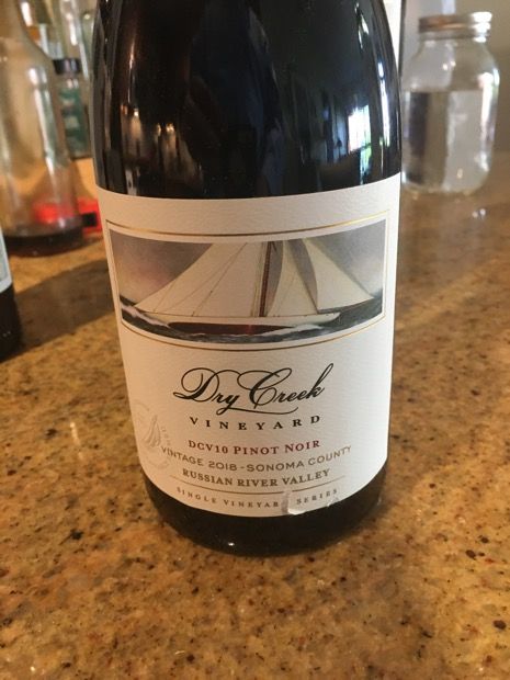 2018 Dry Creek Vineyard Pinot Noir DCV10, USA, California, Sonoma ...
