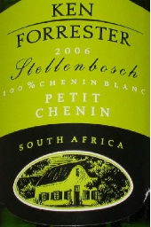 2006 Ken Forrester Chenin Blanc Petit South Africa Coastal