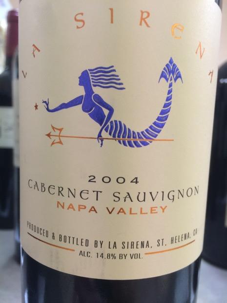 2004 La Sirena Cabernet Sauvignon - CellarTracker