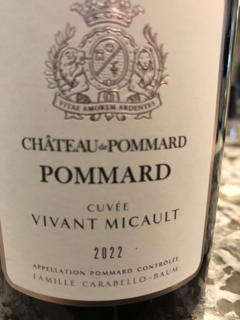 2015 Château de Pommard Vivant Micault - CellarTracker