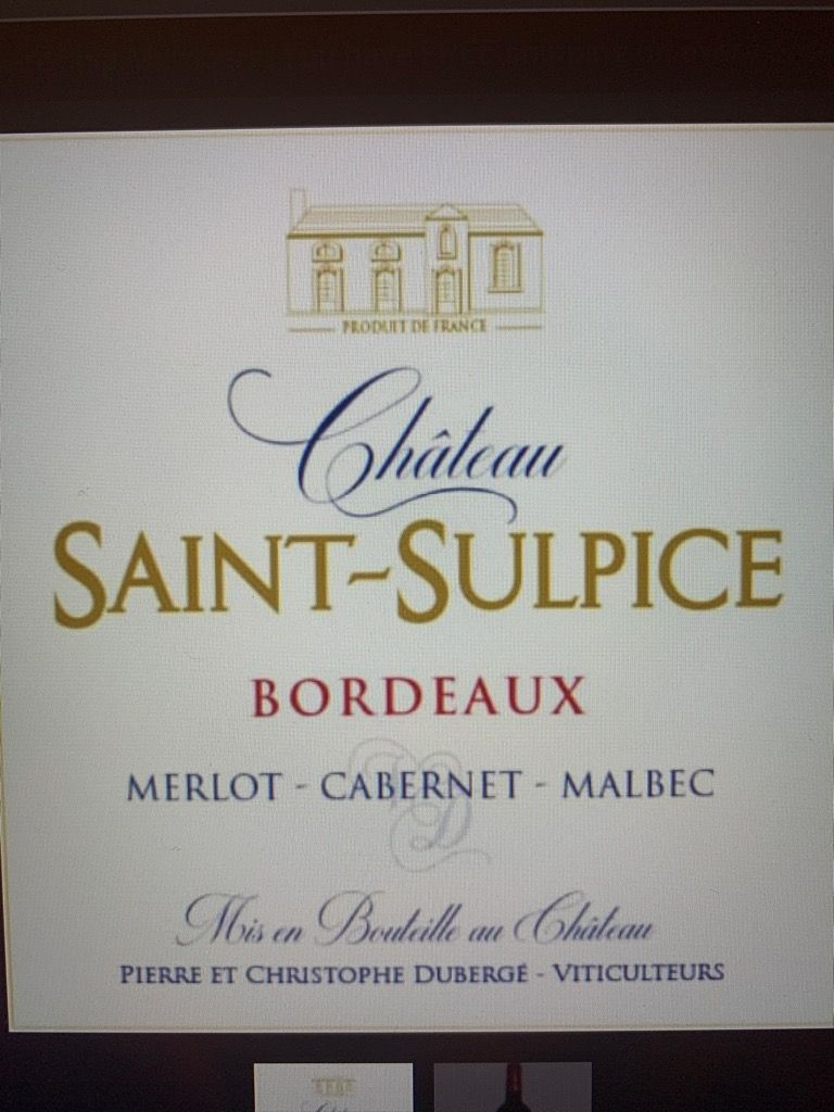 2019 Château SaintSulpice, France, Bordeaux CellarTracker